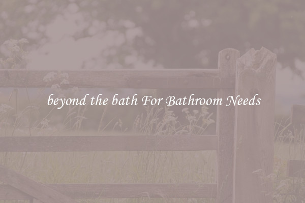 beyond the bath For Bathroom Needs