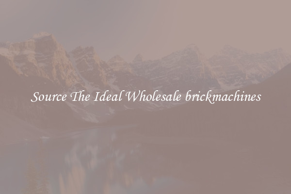 Source The Ideal Wholesale brickmachines
