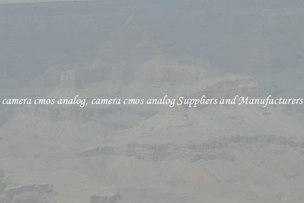 camera cmos analog, camera cmos analog Suppliers and Manufacturers