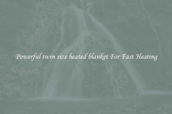 Powerful twin size heated blanket For Fast Heating