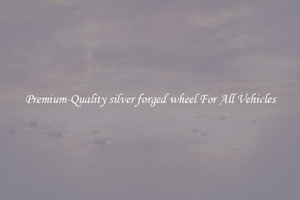 Premium-Quality silver forged wheel For All Vehicles