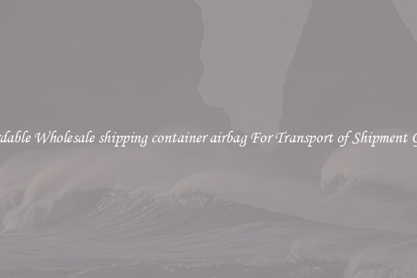 Affordable Wholesale shipping container airbag For Transport of Shipment Goods 