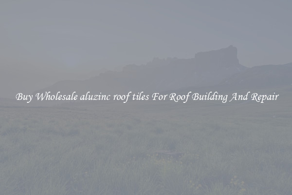 Buy Wholesale aluzinc roof tiles For Roof Building And Repair