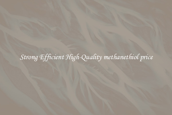 Strong Efficient High-Quality methanethiol price