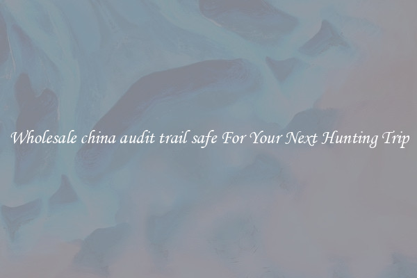 Wholesale china audit trail safe For Your Next Hunting Trip