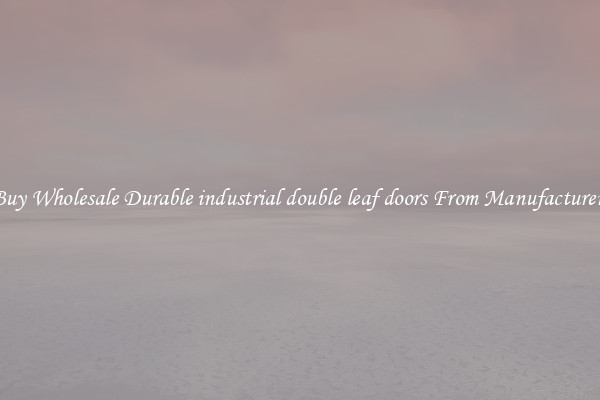 Buy Wholesale Durable industrial double leaf doors From Manufacturers