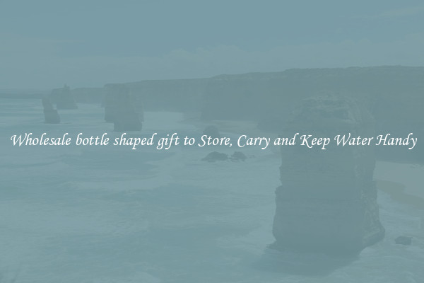 Wholesale bottle shaped gift to Store, Carry and Keep Water Handy