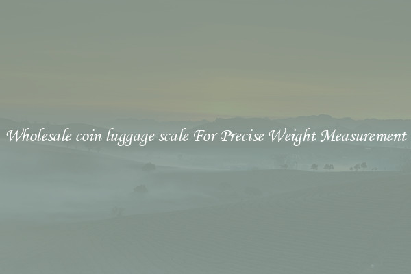 Wholesale coin luggage scale For Precise Weight Measurement