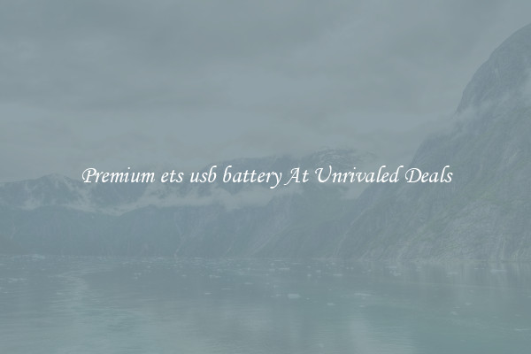 Premium ets usb battery At Unrivaled Deals